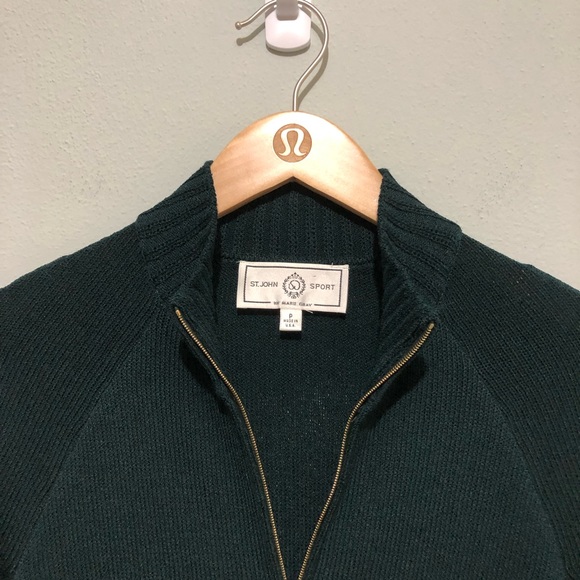 ⭐️St.John Sport Zip Up Jacket Green⭐️ - Picture 6 of 11